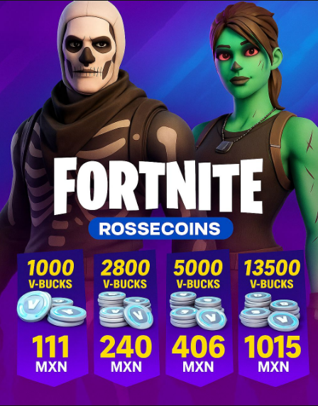 Fortnite V-Bucks Mexico price sheet